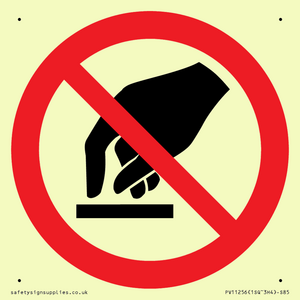 P010 Prohibition: Do not touch